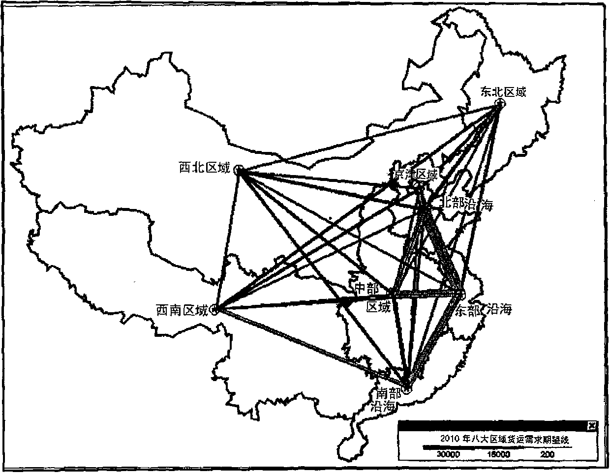 Method for optimizing operation performance of multiple transportation mode combinations based on transportation demand characteristics