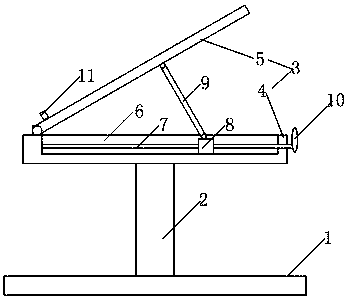 Adjustable laptop desk