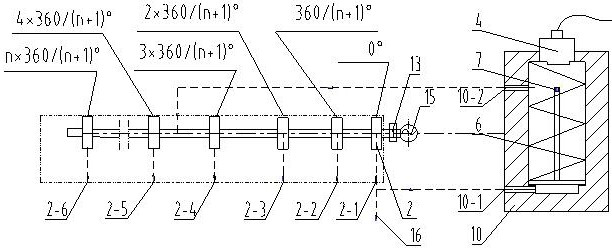 N-point single-line circumferential distribution type intelligent distributor