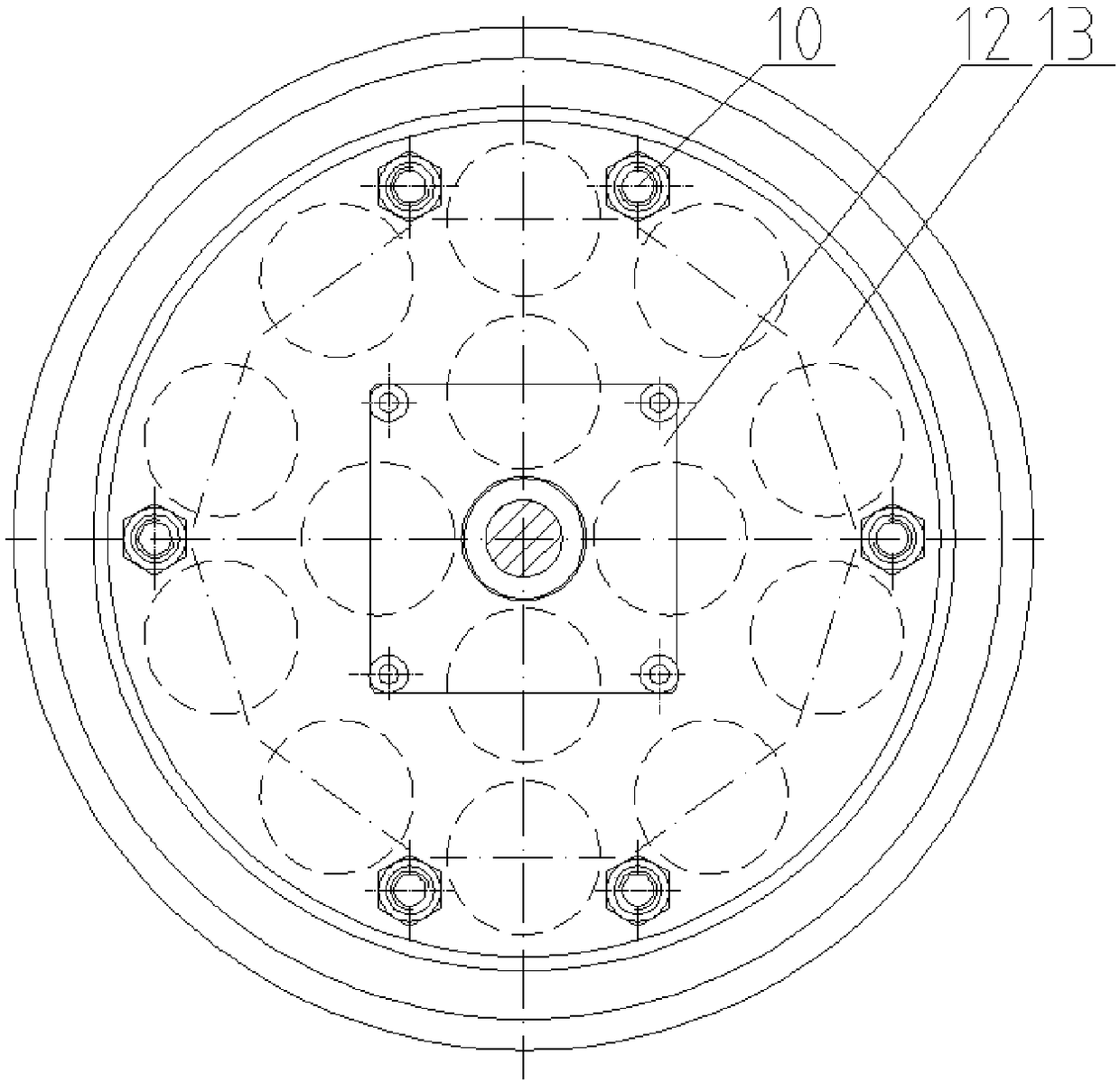 Attitude adjustment mechanism for underwater robot