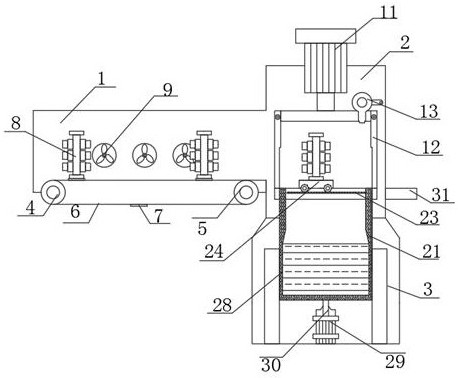 Lost foam slurry dipping device for new energy foundry