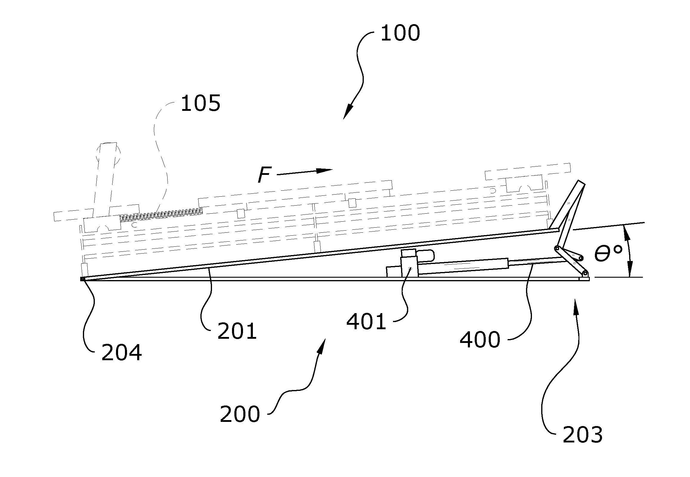 Exercise Machine Inclination Device