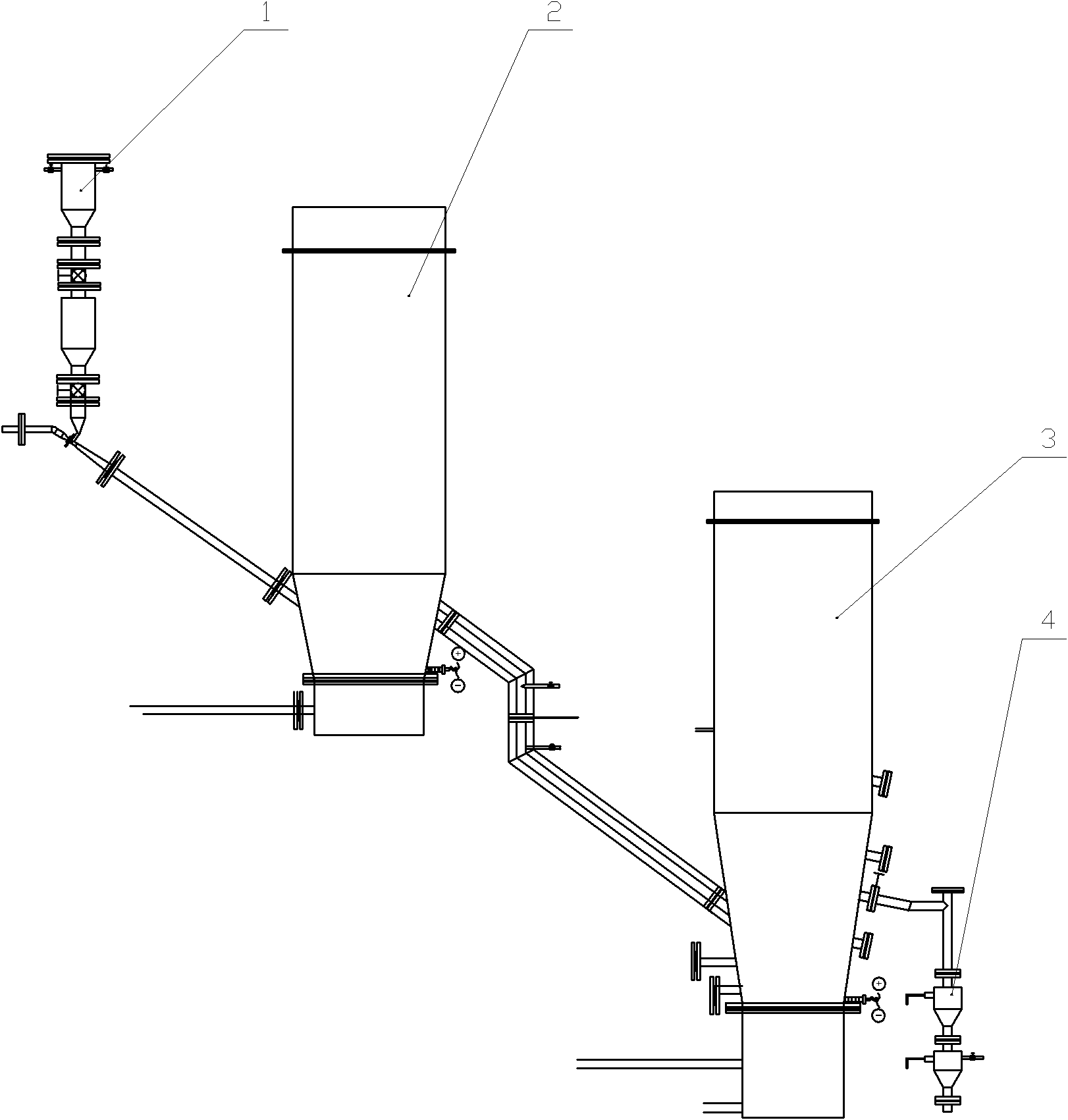 Device and process method for continuously producing carbon nanotubes