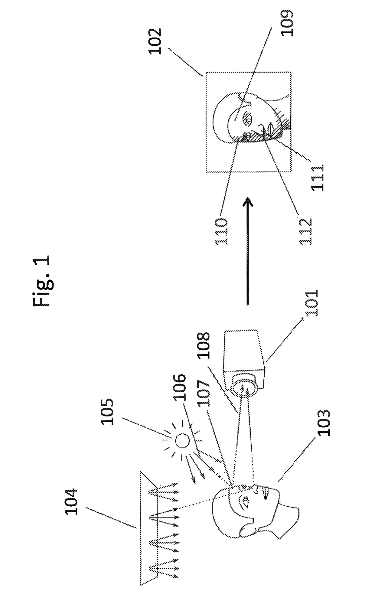 Method and system for representing a virtual object in a view of a real environment