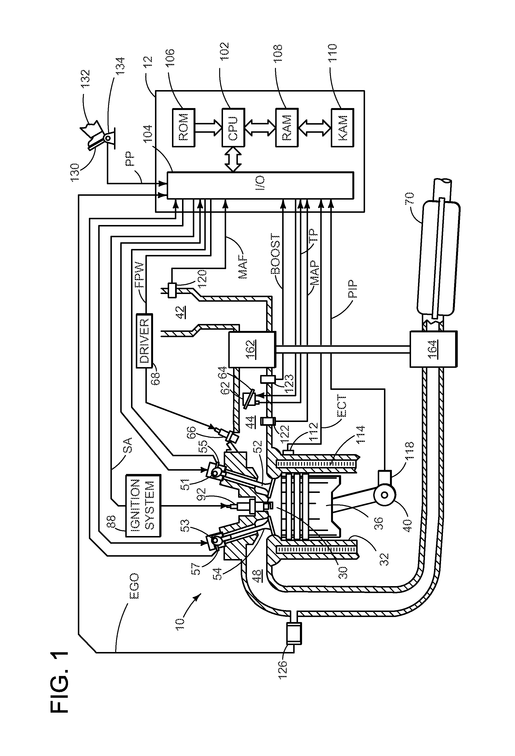 Variable valvetrain turbocharged engine