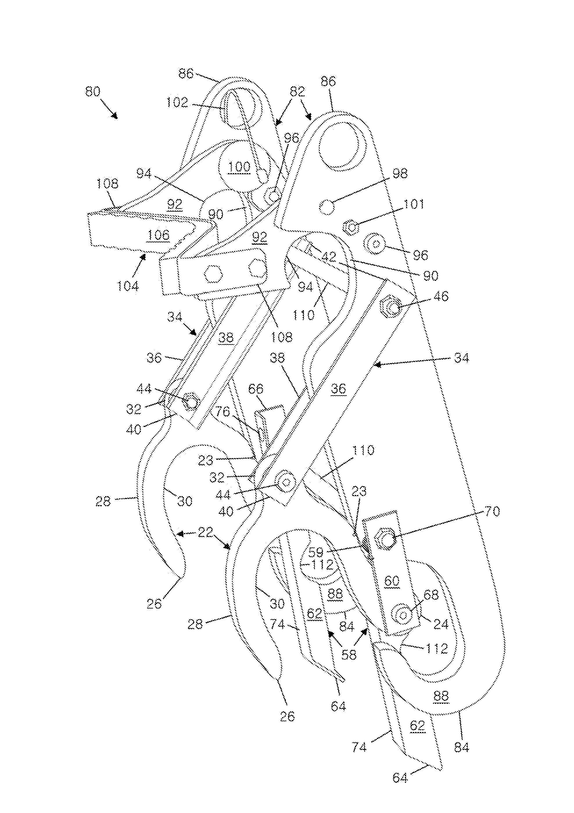 Cable hook attachment for ladders