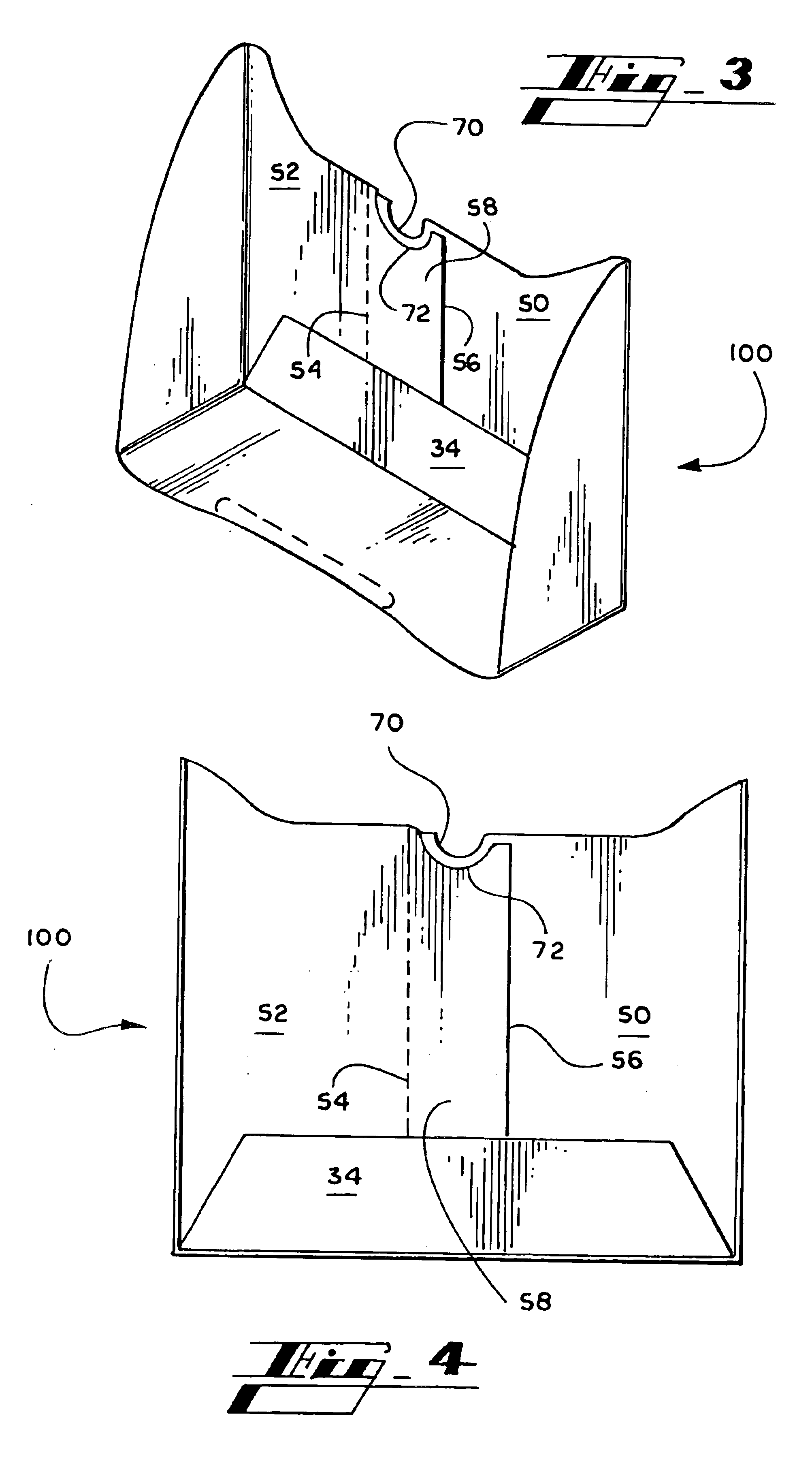 Severable carton wall