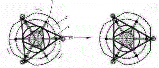 300-foot self-elevating drilling platform spud leg and shoe segmented carrying method