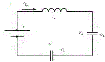 A control method of an ac-dc series resonant matrix converter control device for capacitor charging