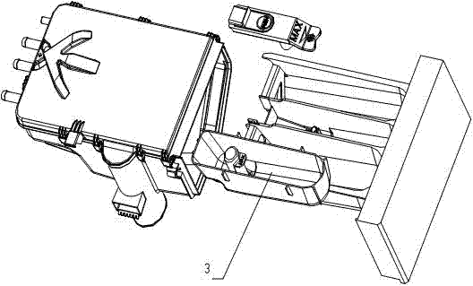 Washing machine detergent adding device, as well as washing machine and washing method applying same