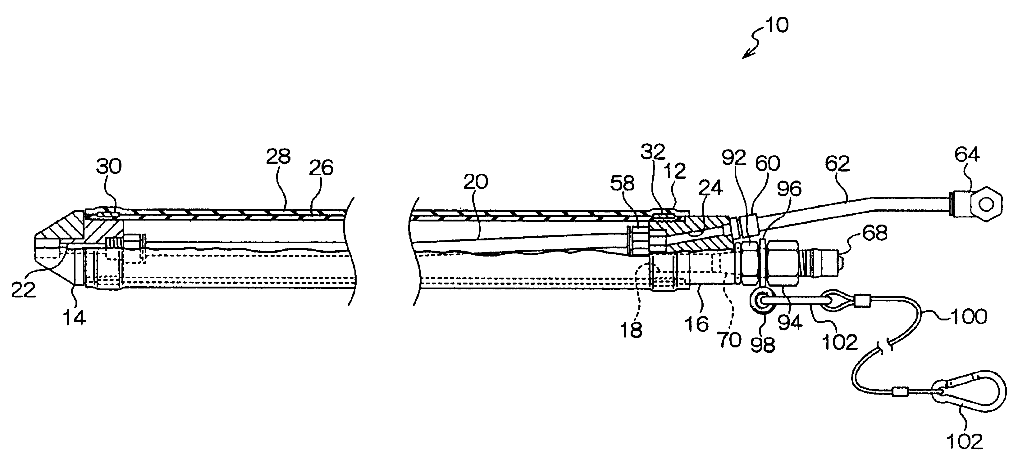 Seal device for tubular member