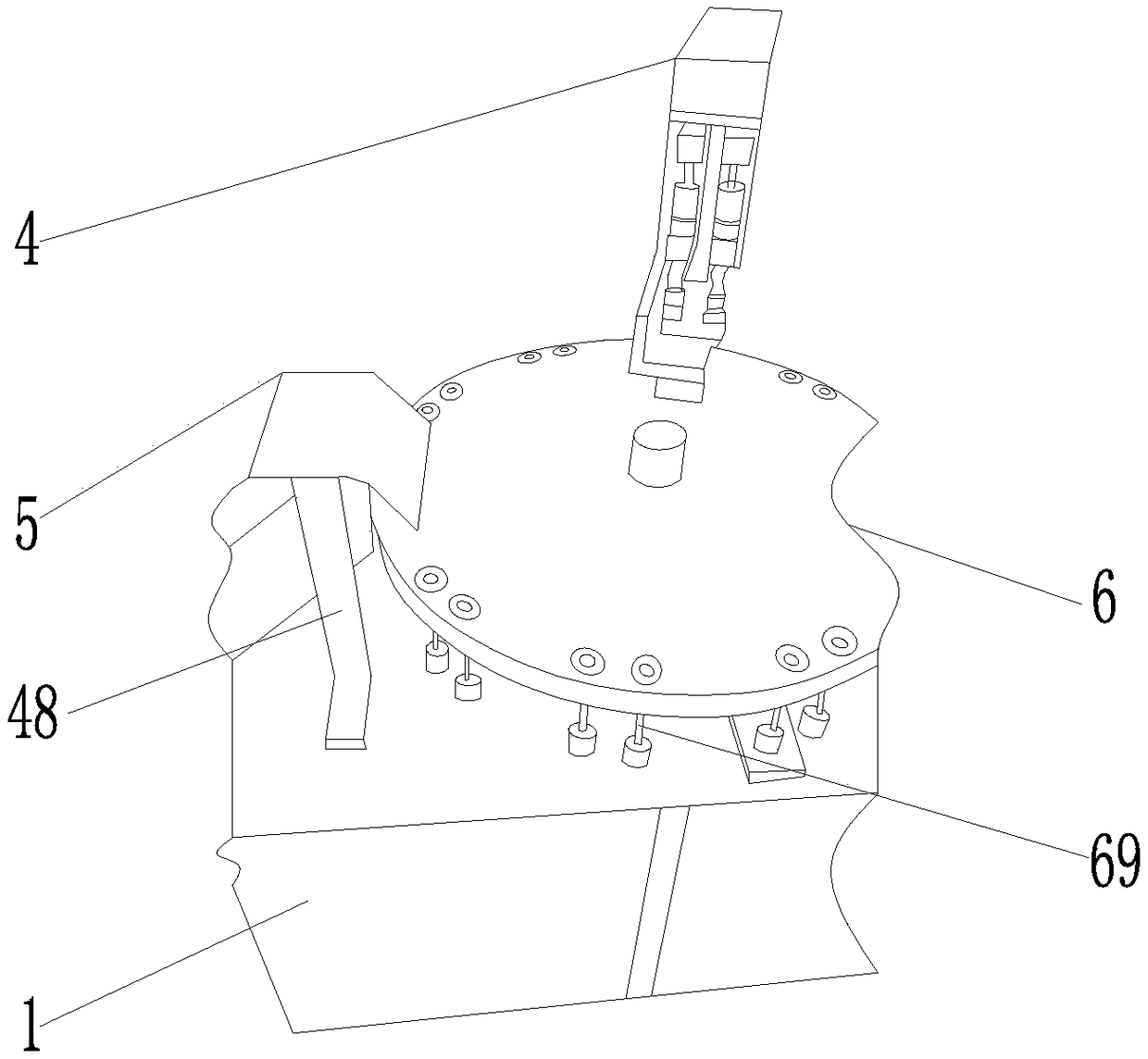 Frozen storage tube high-efficiency assembly device