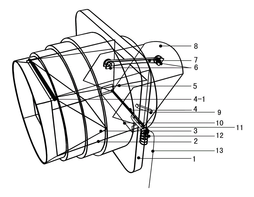 Check valve with double fireproof valves for smoke flue