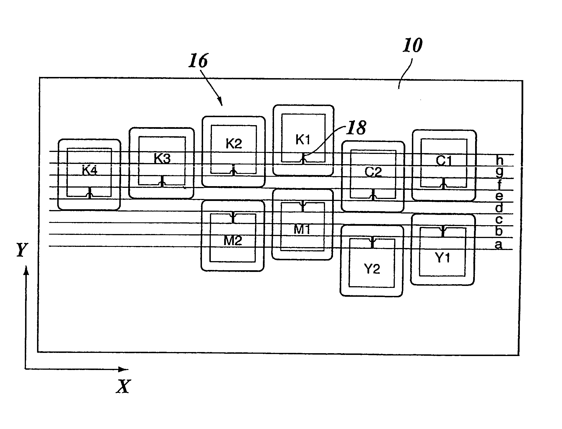 Multicolor ink jet printing method and printer