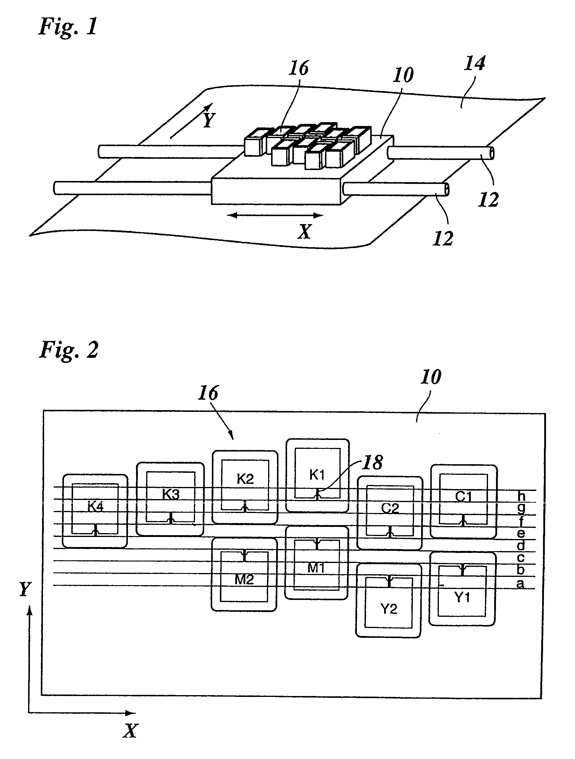 Multicolor ink jet printing method and printer