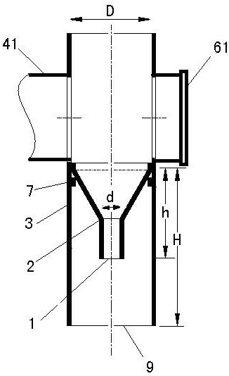 Rain and sewage diverter for building vertical pipe