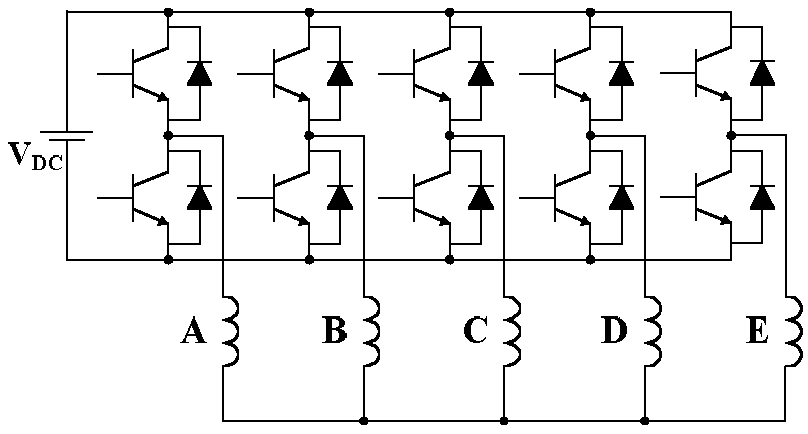 5-phase permanent magnetism motor short circuit fault tolerance control method based on power constant principle