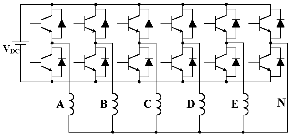 5-phase permanent magnetism motor short circuit fault tolerance control method based on power constant principle