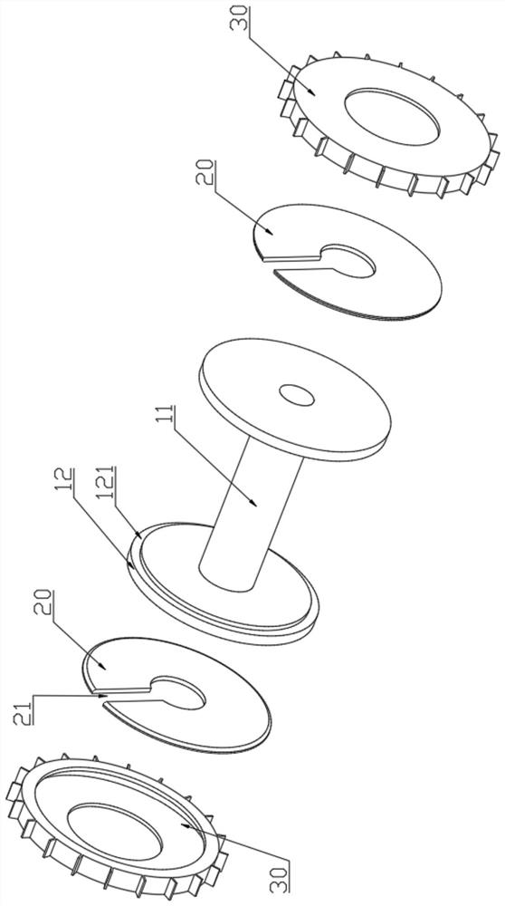 Wire coil device for enameled wire production