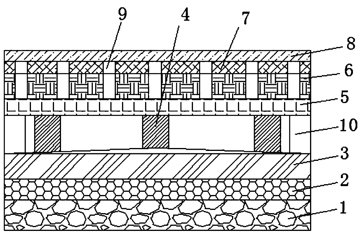 Breathable plastic track