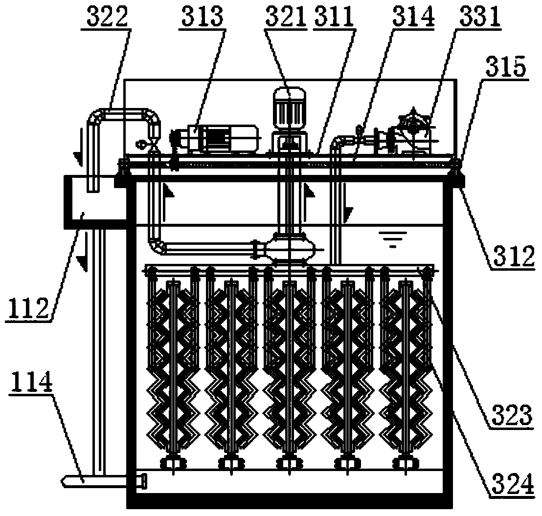 Cloth media filter system and sewage treatment method thereof