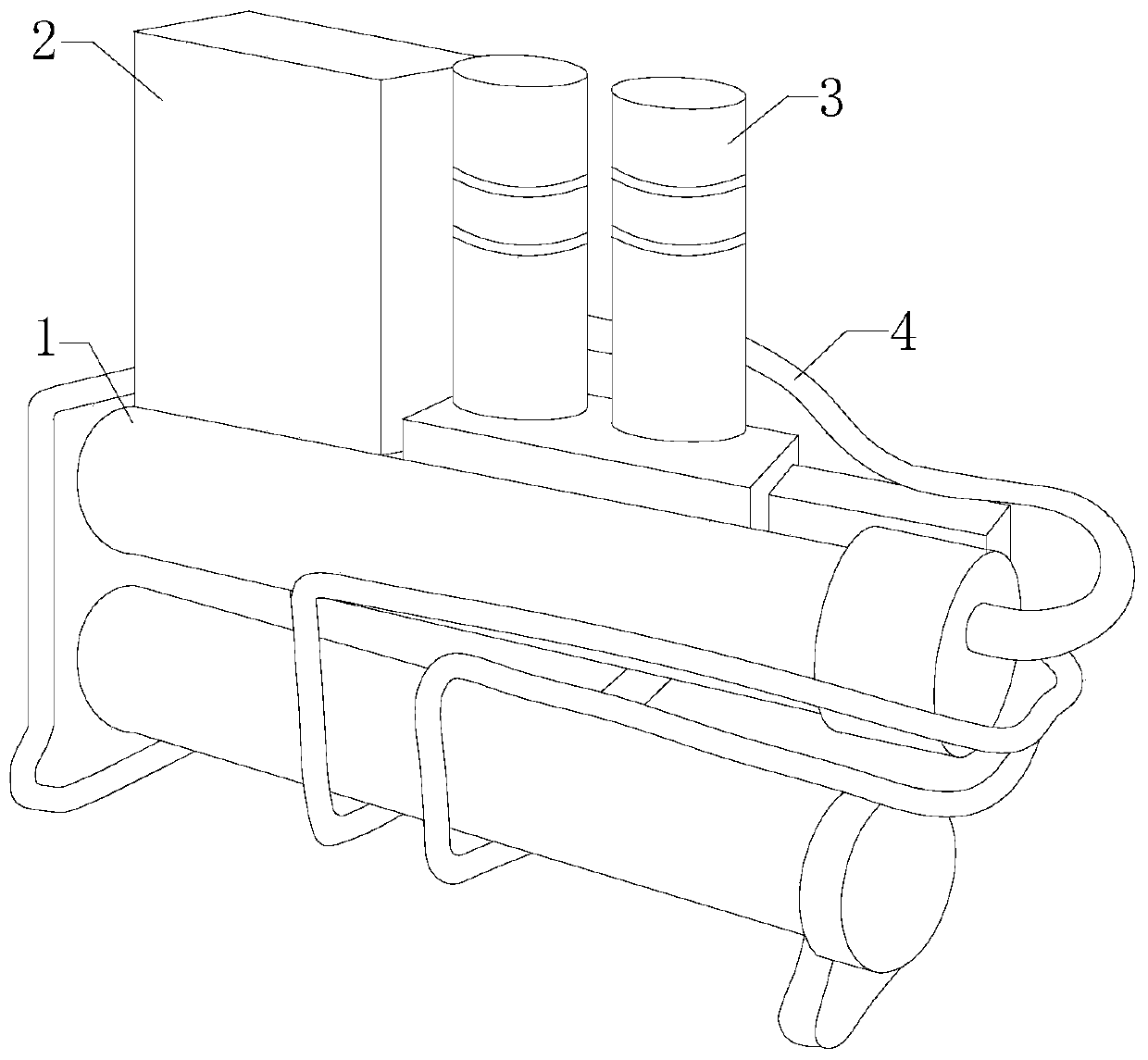 Air-conditioner heat pump water heating machine for vehicle