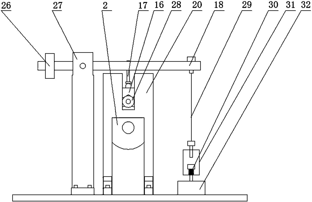 A rolling friction life test device based on interface friction performance monitoring