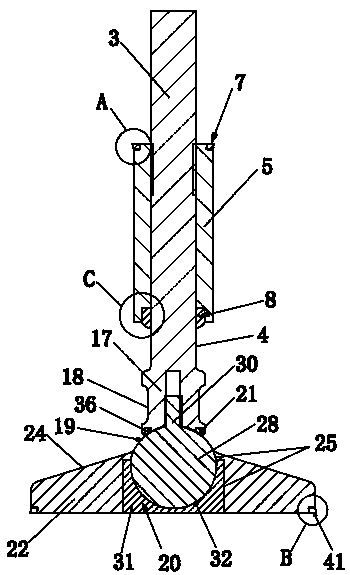 Novel sanitary level ground foot support