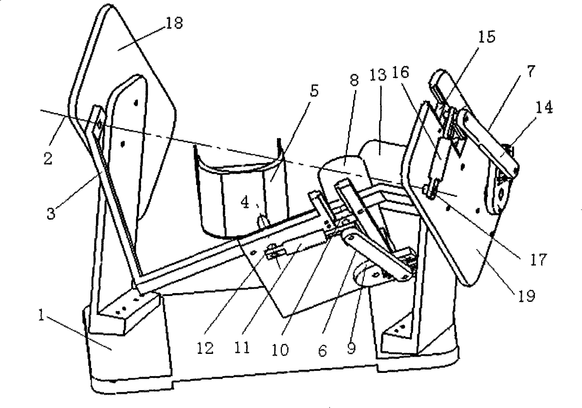 Ankle rehabiliation apparatus with double-freedom degree