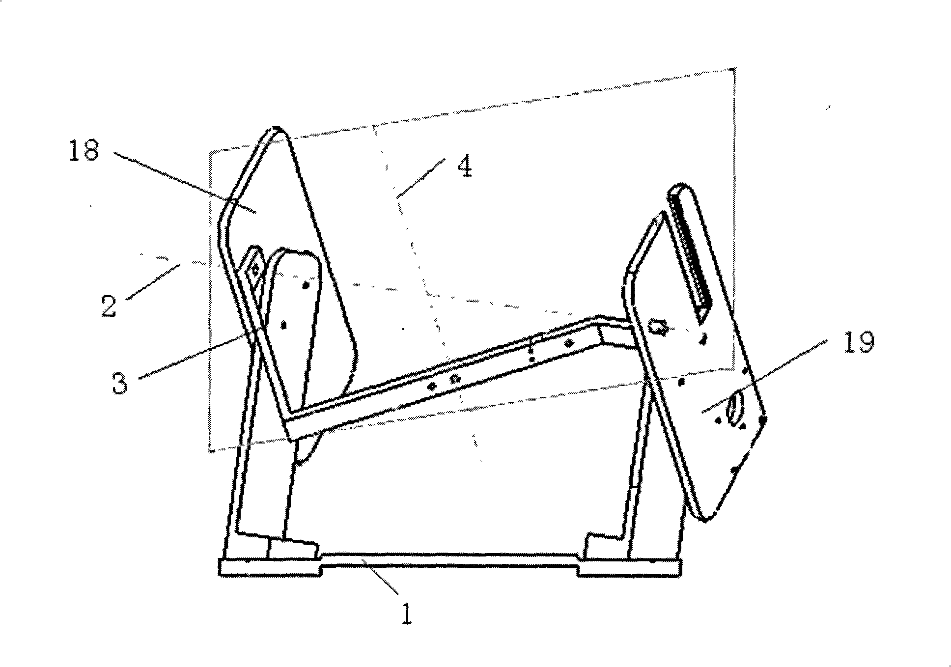 Ankle rehabiliation apparatus with double-freedom degree