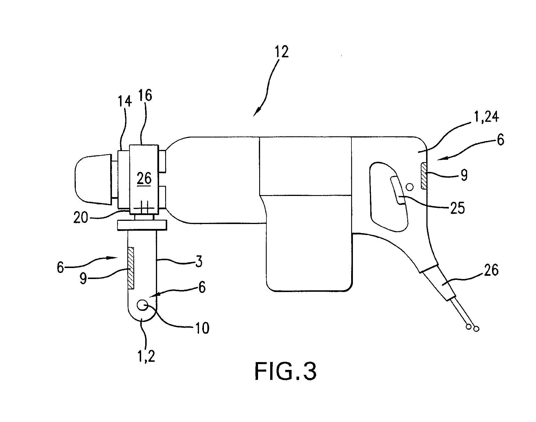 Handle with detecting unit