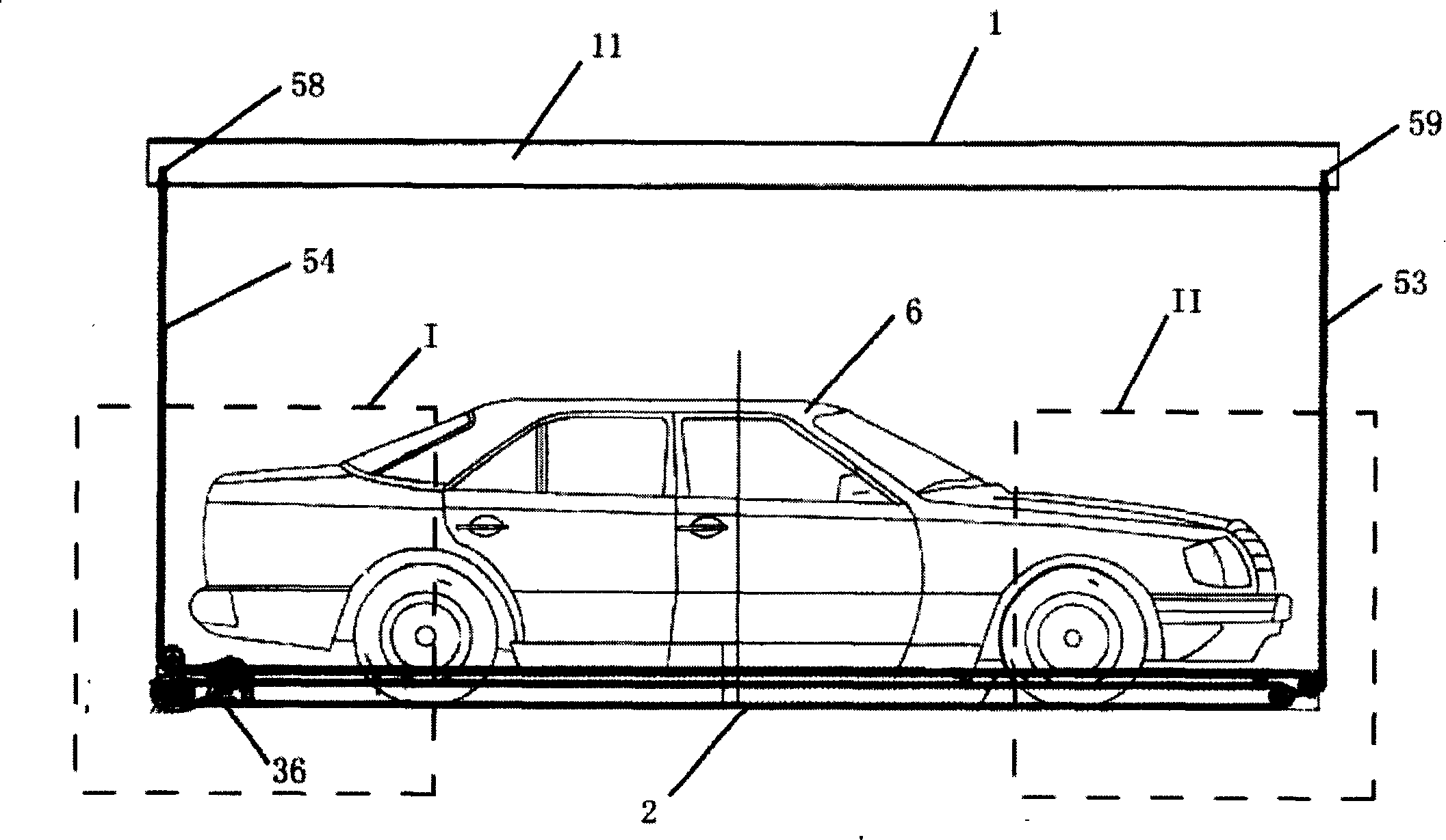 Circular linear parking hosting device