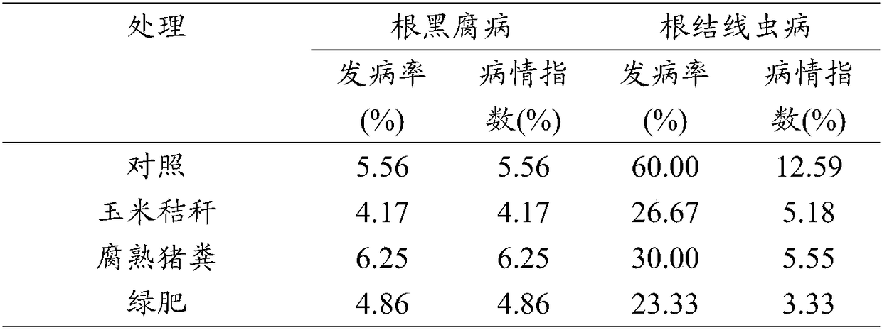 Ecological prevention and treatment method for soil-borne diseases in tobacco field