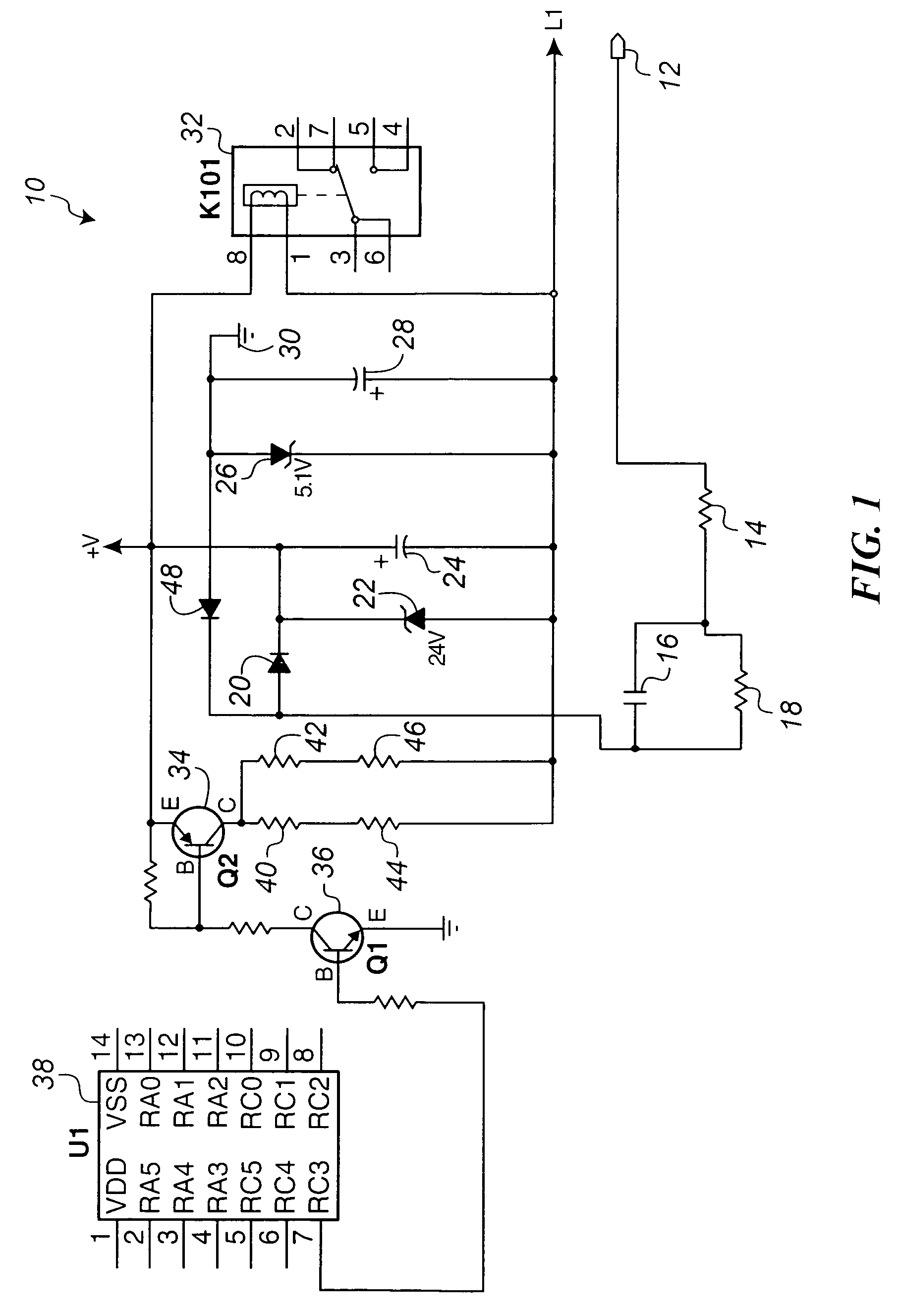 Adaptive defrost control circuit with relay power saving feature