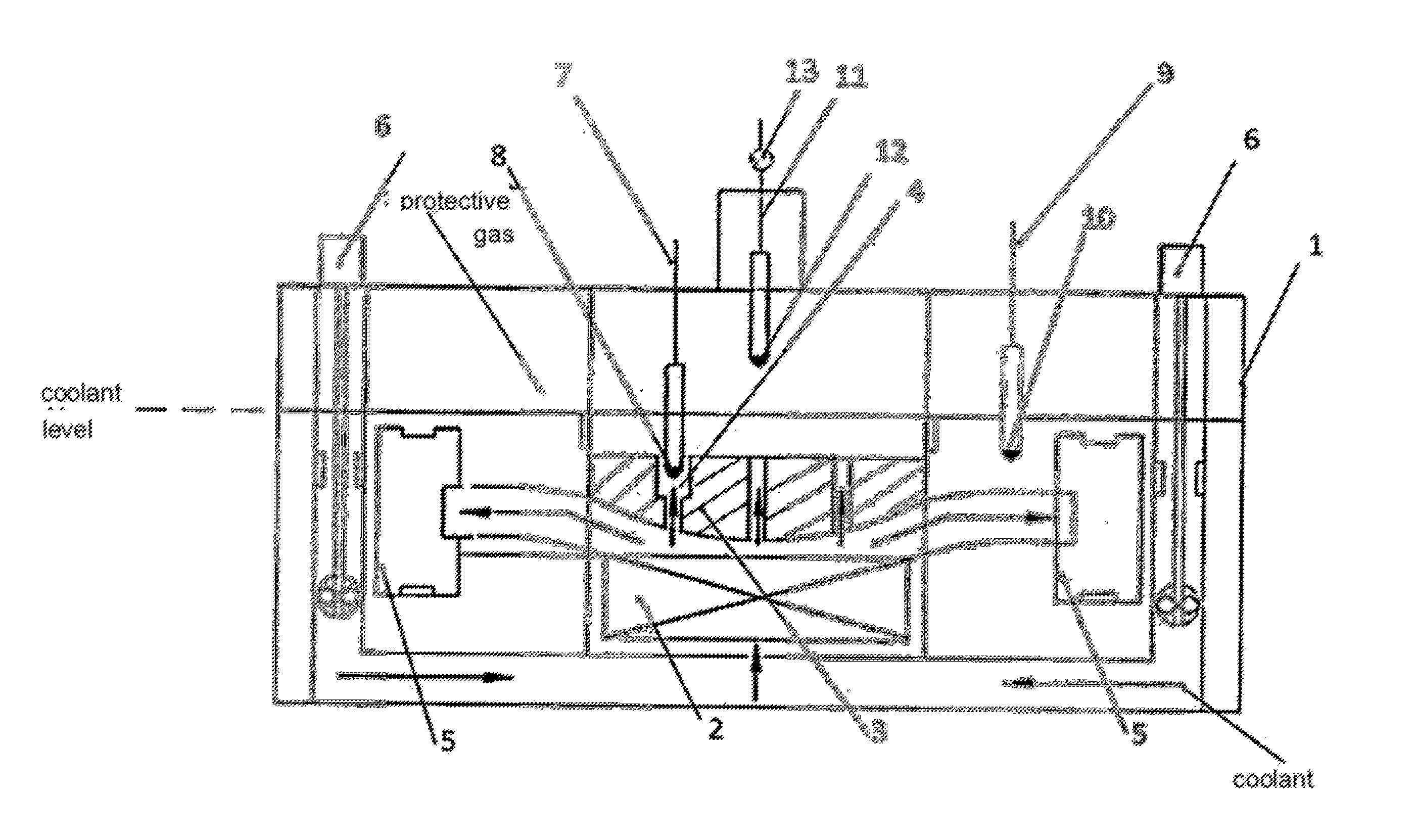 Liquid metal cooled nuclear reactor, system for monitoring oxygen thermodynamic activity in such reactors and method of monitoring oxygen thermodynamic activity