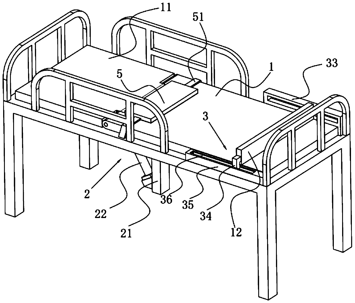 Nursing beds with self-support back lifting functions