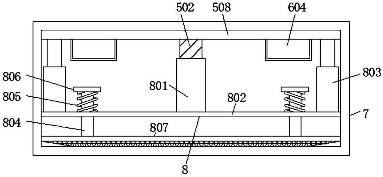 Shredded radish pickling device for preventing shredded radish from floating on the basis of mechanical drive