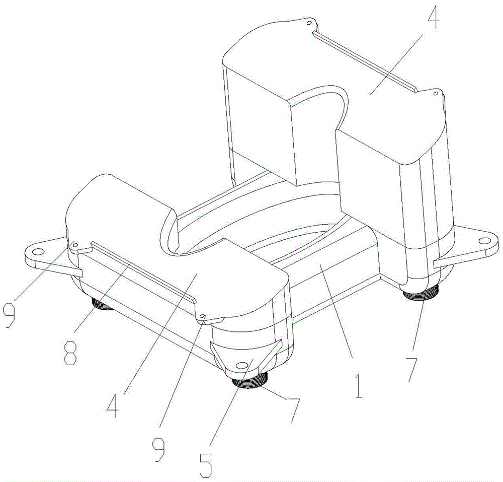 Modular floating device of variable inclination angle full water surface photovoltaic power station