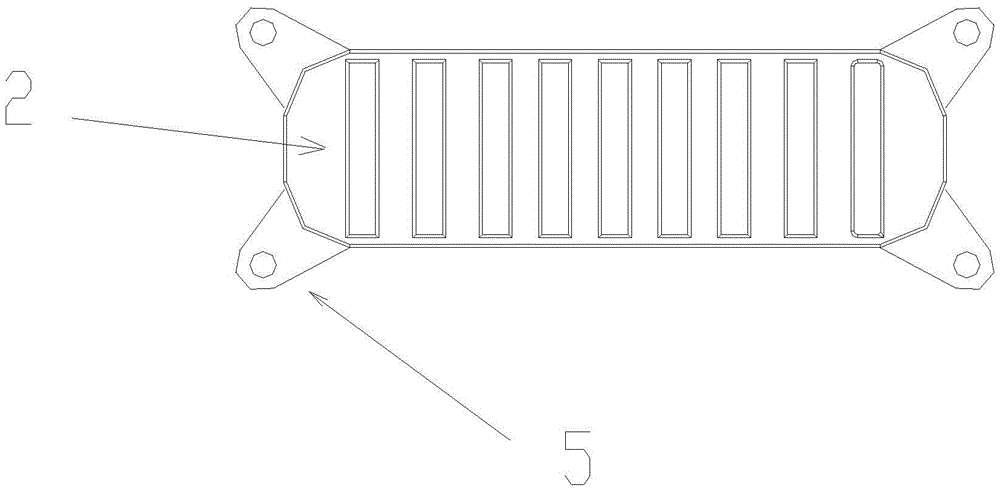 Modular floating device of variable inclination angle full water surface photovoltaic power station