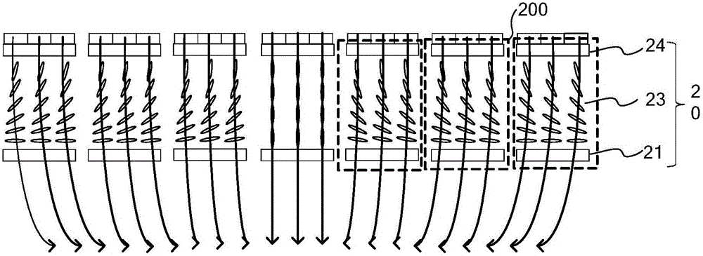 Liquid crystal lens, display device and hook face display method