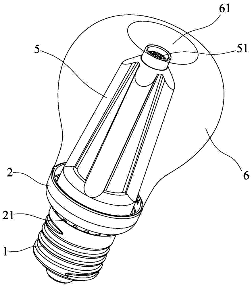 Double-bulb LED bulb lamp