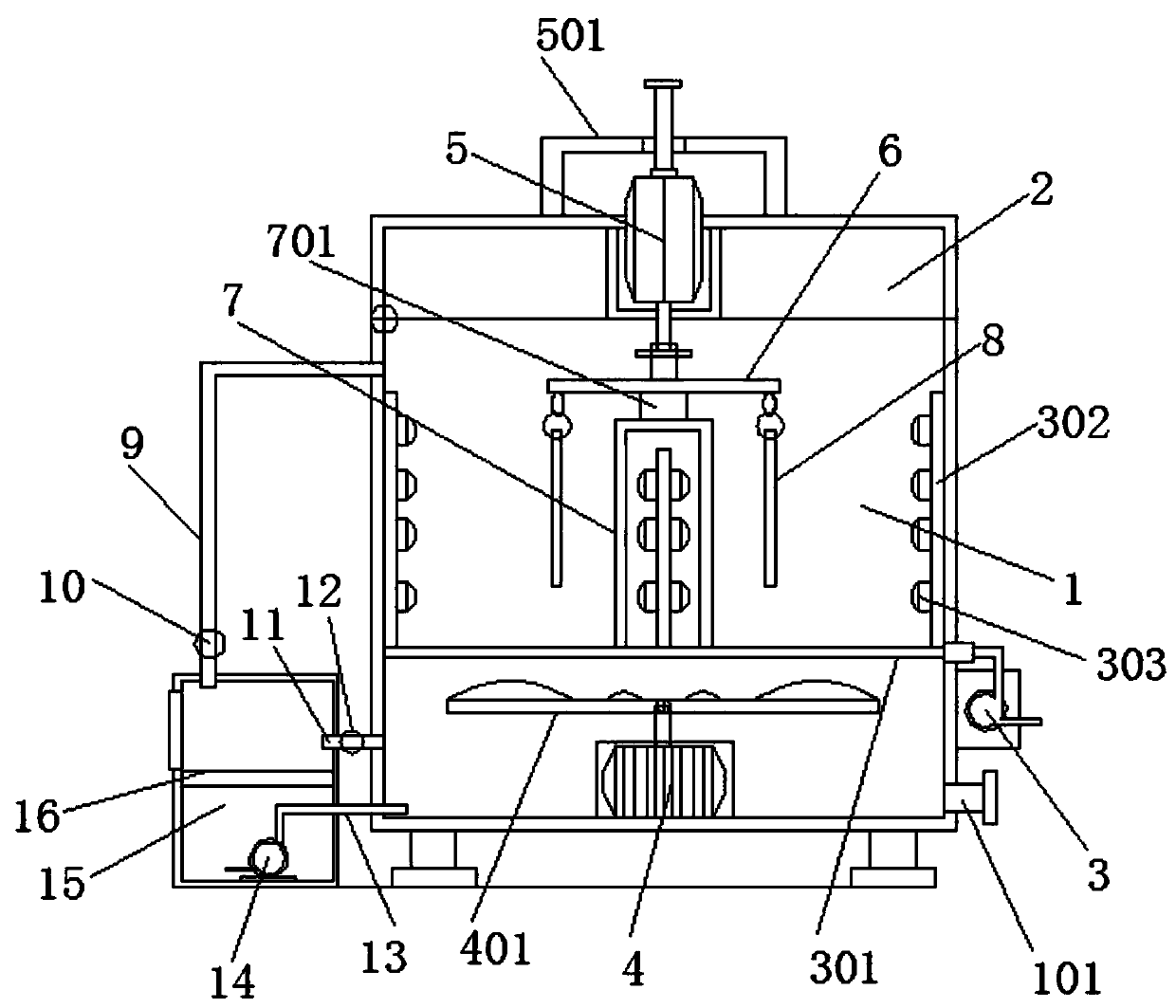 Cleaning device for beef processing