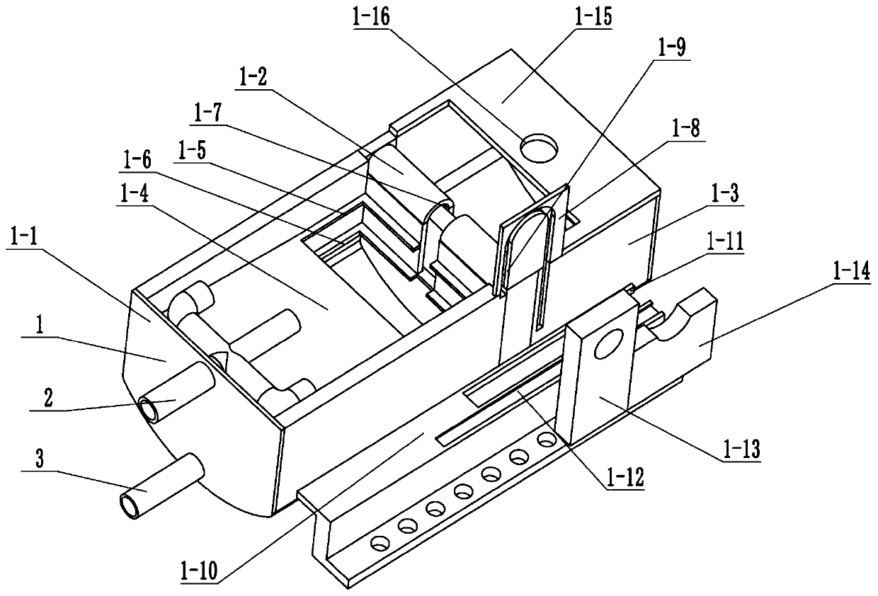 U-shaped algae recovery purification device for coupling algae removal