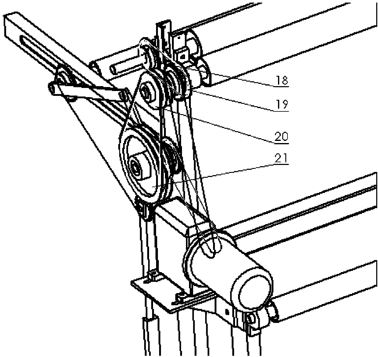 Non-batching type collecting device of warp knitting machine