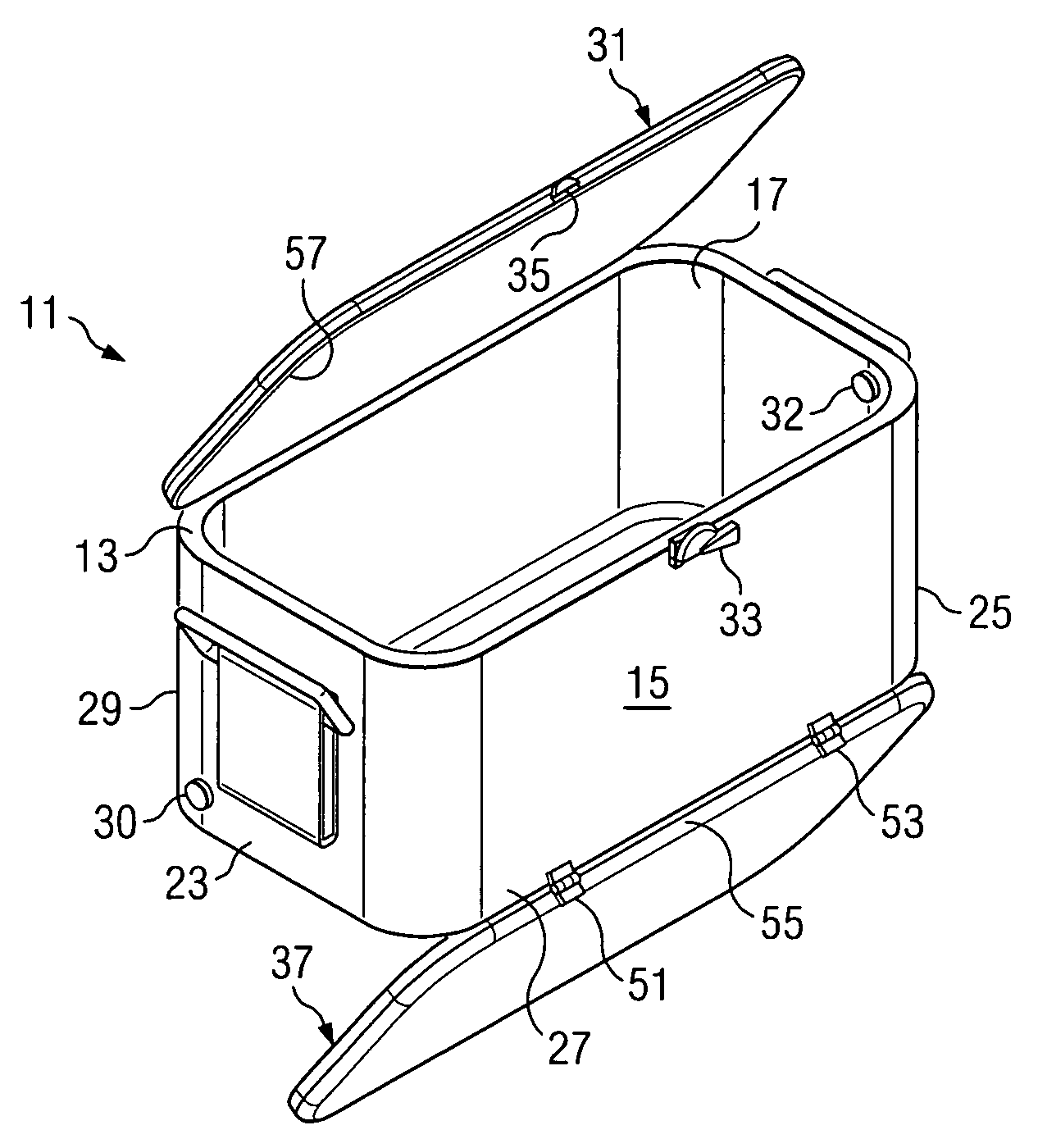 Reversible ice chest