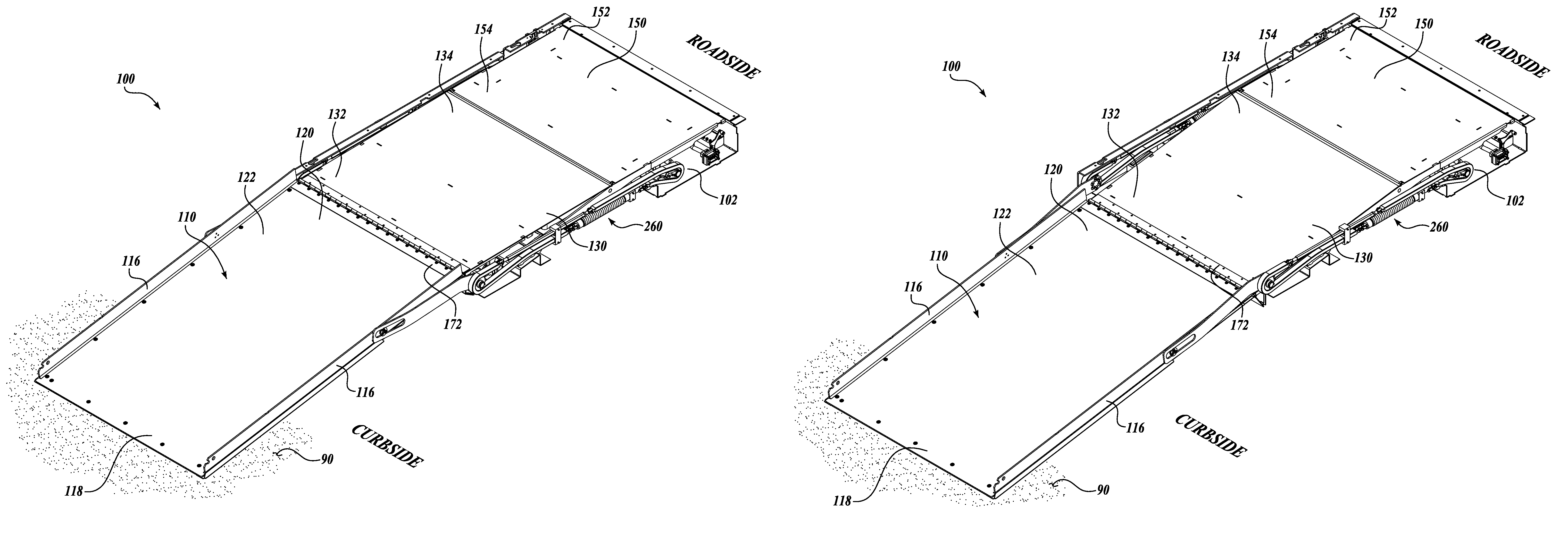 Fold out ramp