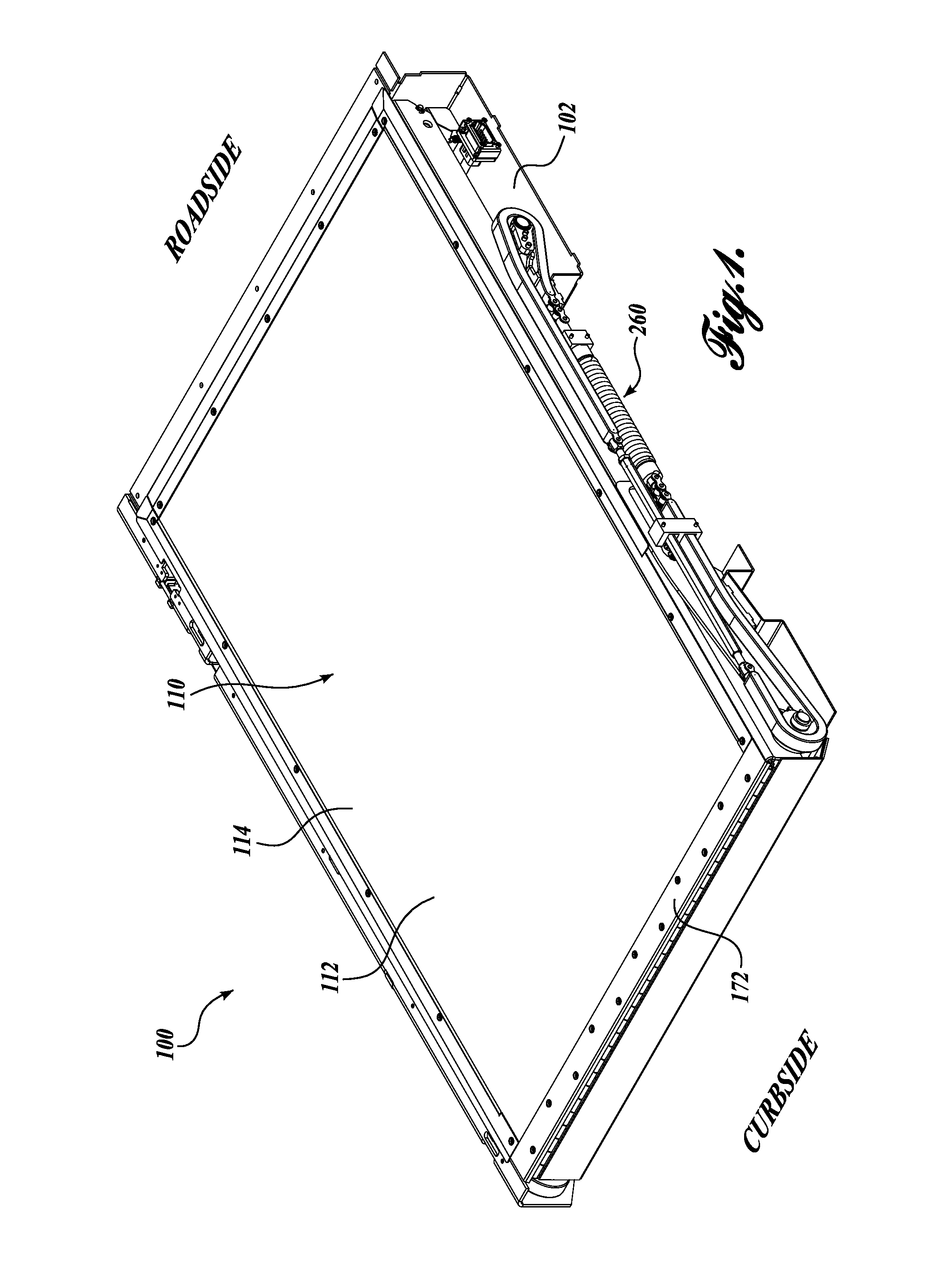 Fold out ramp