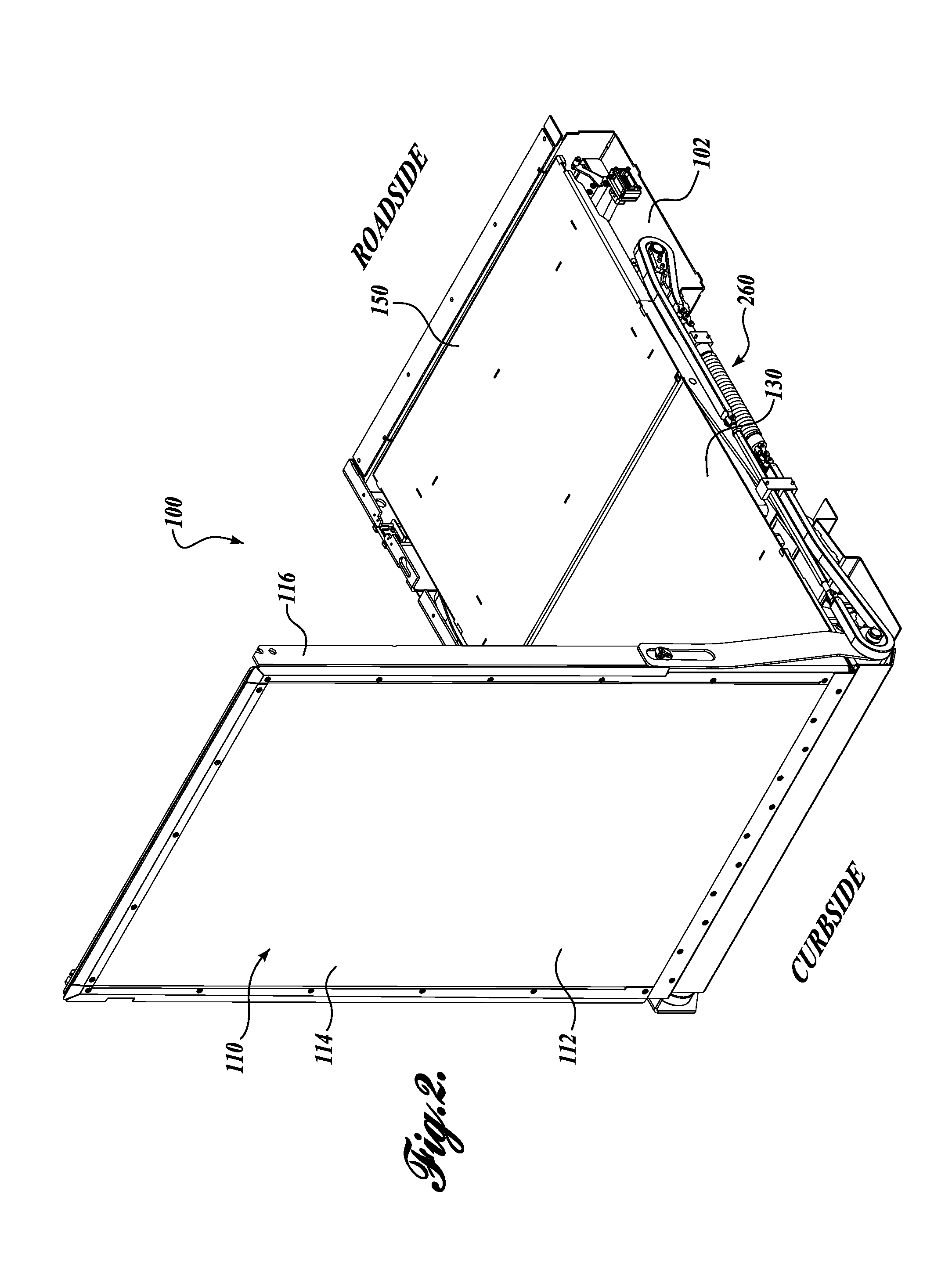 Fold out ramp