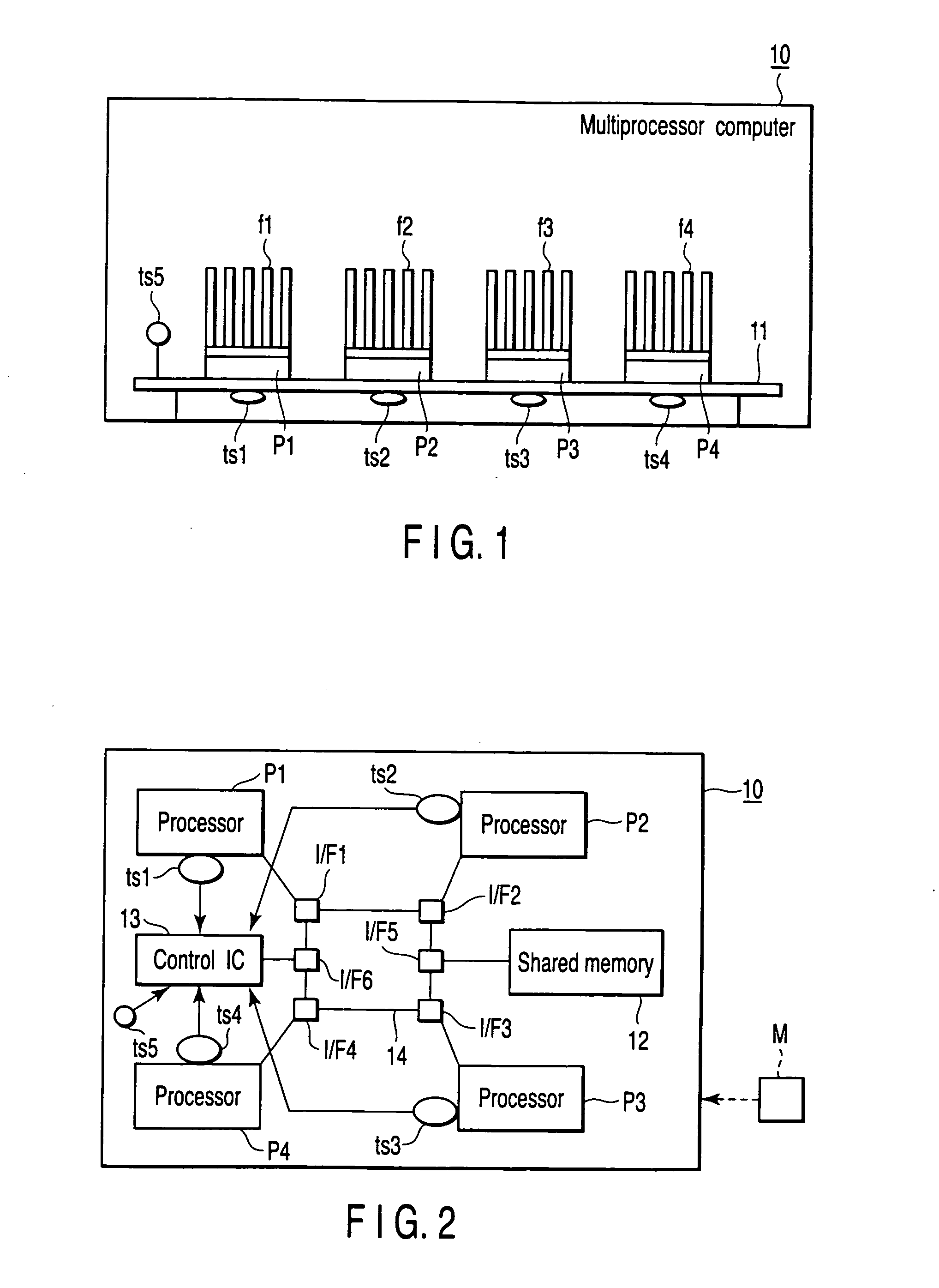 Multiprocessor computer and program