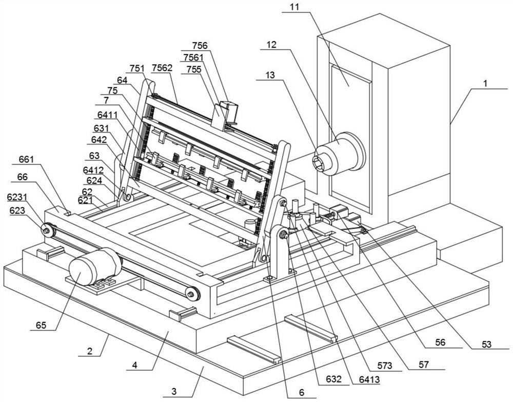 Horizontal milling machine equipment applied to spaceflight part mold preparation